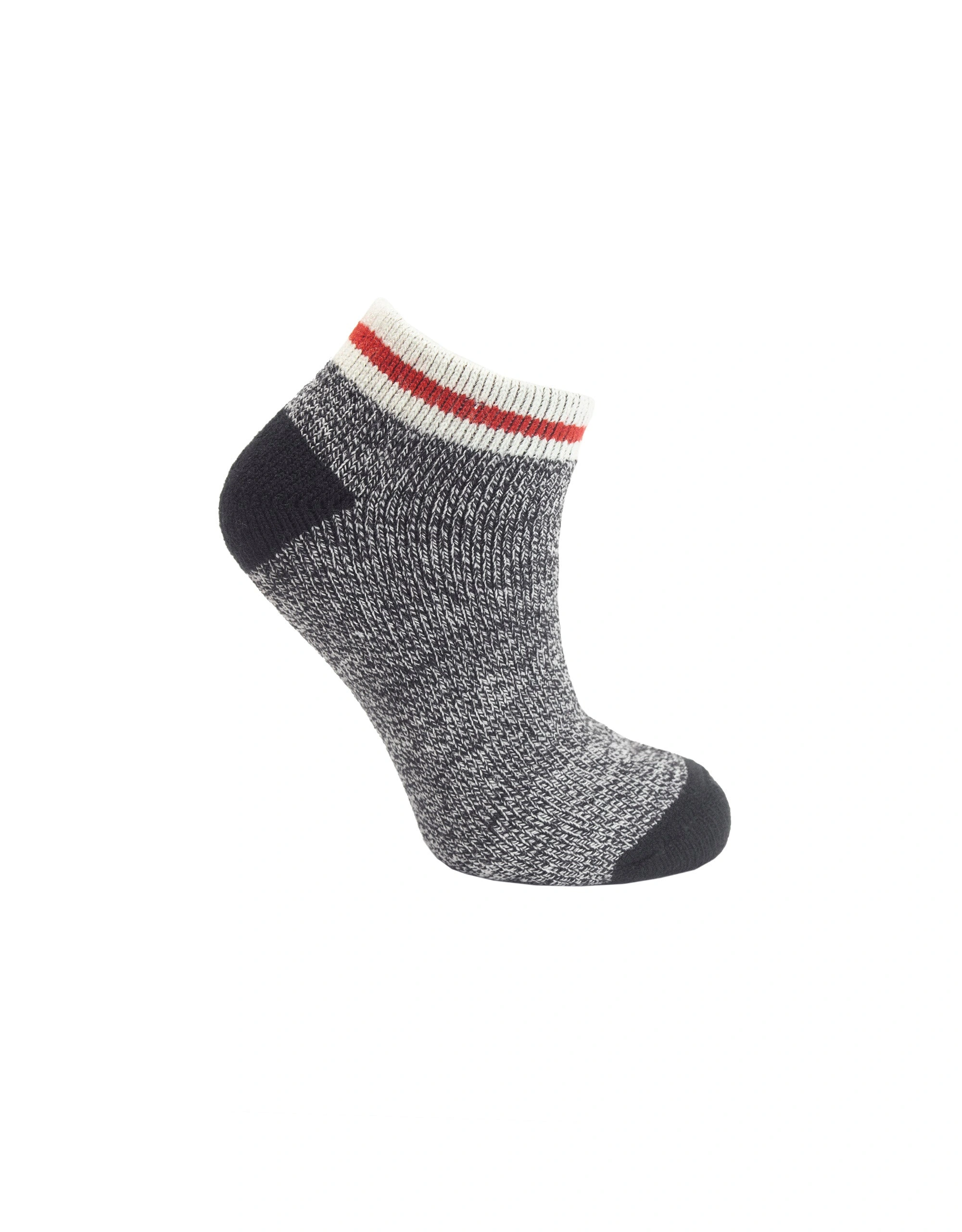 Cozy Cabin Black Double Layer Ankle Socks - Ultimate Warmth & Comfort!