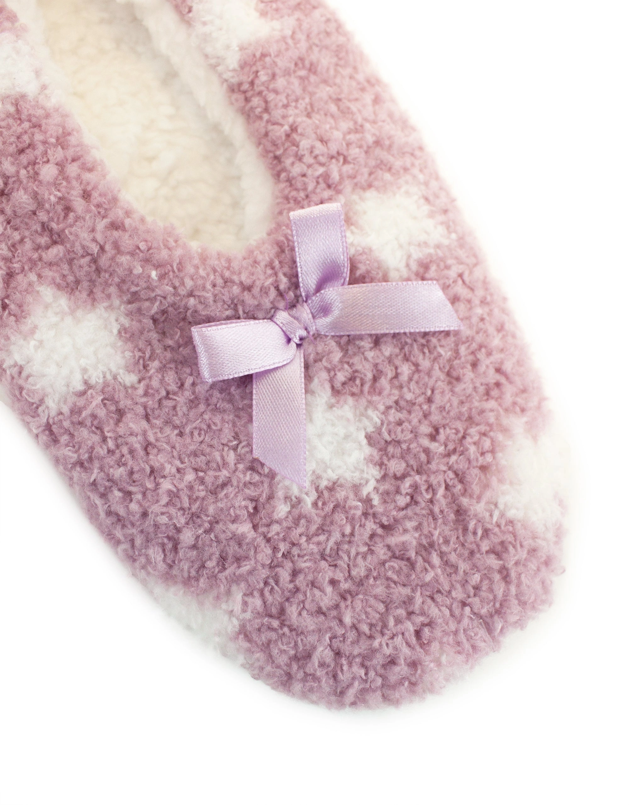 Cozy Mauve Sherpa Slippers Cloud Comfort Home Shoes
