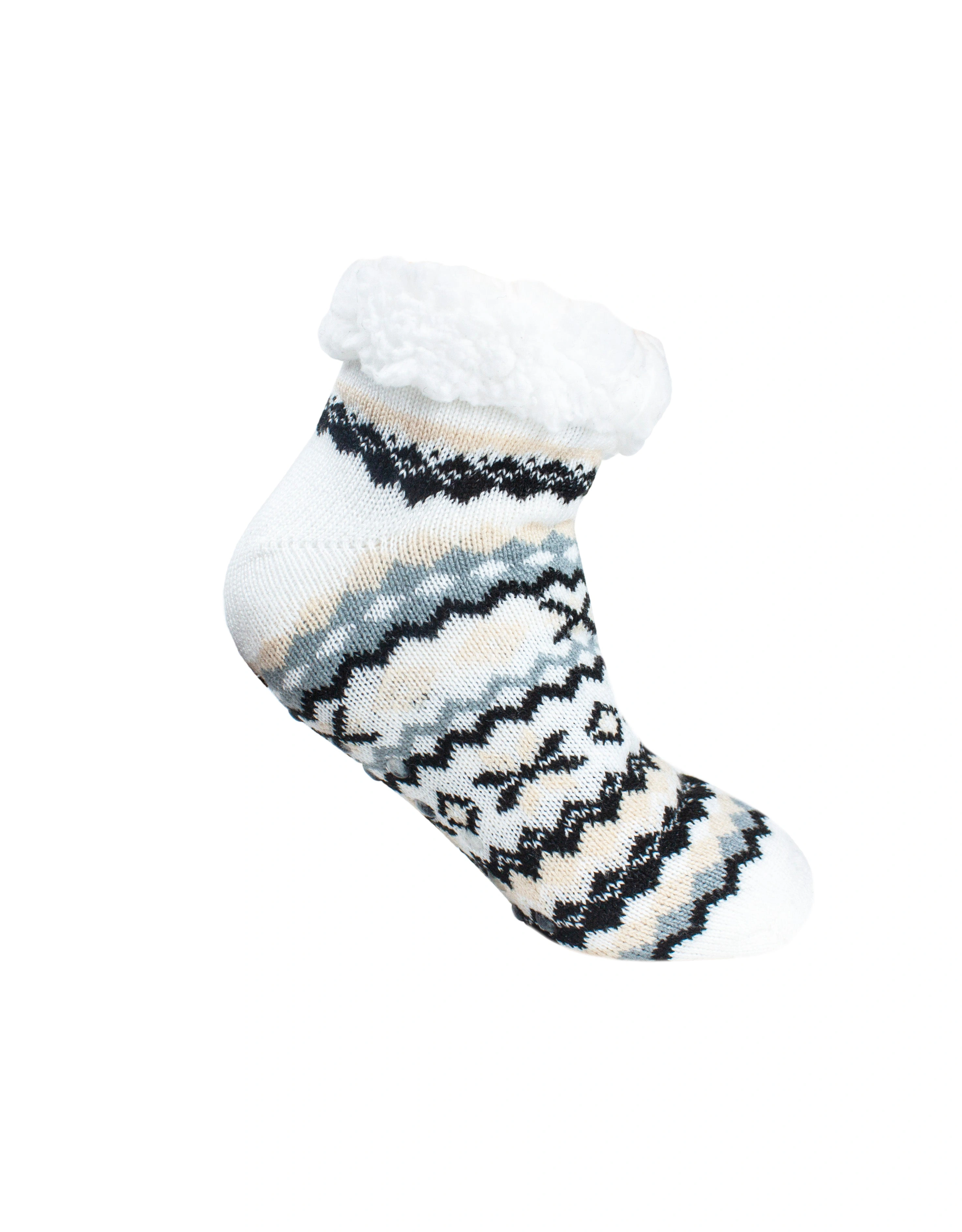 Elsa's Cozy Cream Fairisle Ankle Socks – Winter Wonderland Comfort!